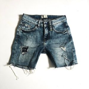 Zara boys distressed shorts